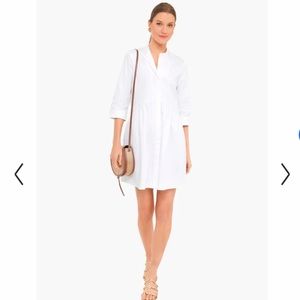 Tuckernuck Cotton Royal Shirt Dress in White, S